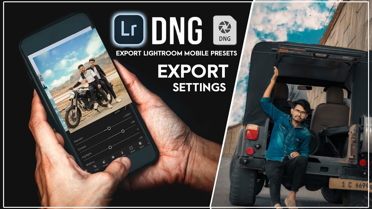 how-to-export-lightroom-presets-in-mobile-export-dng-file-youtube