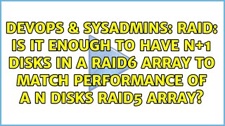 RAID: is it enough to have n+1 disks in a RAID6 array to match performance of a n disks RAID5...