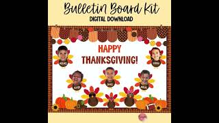 Turkey Bulletin Board Kit! Thanksgiving Classroom Decor