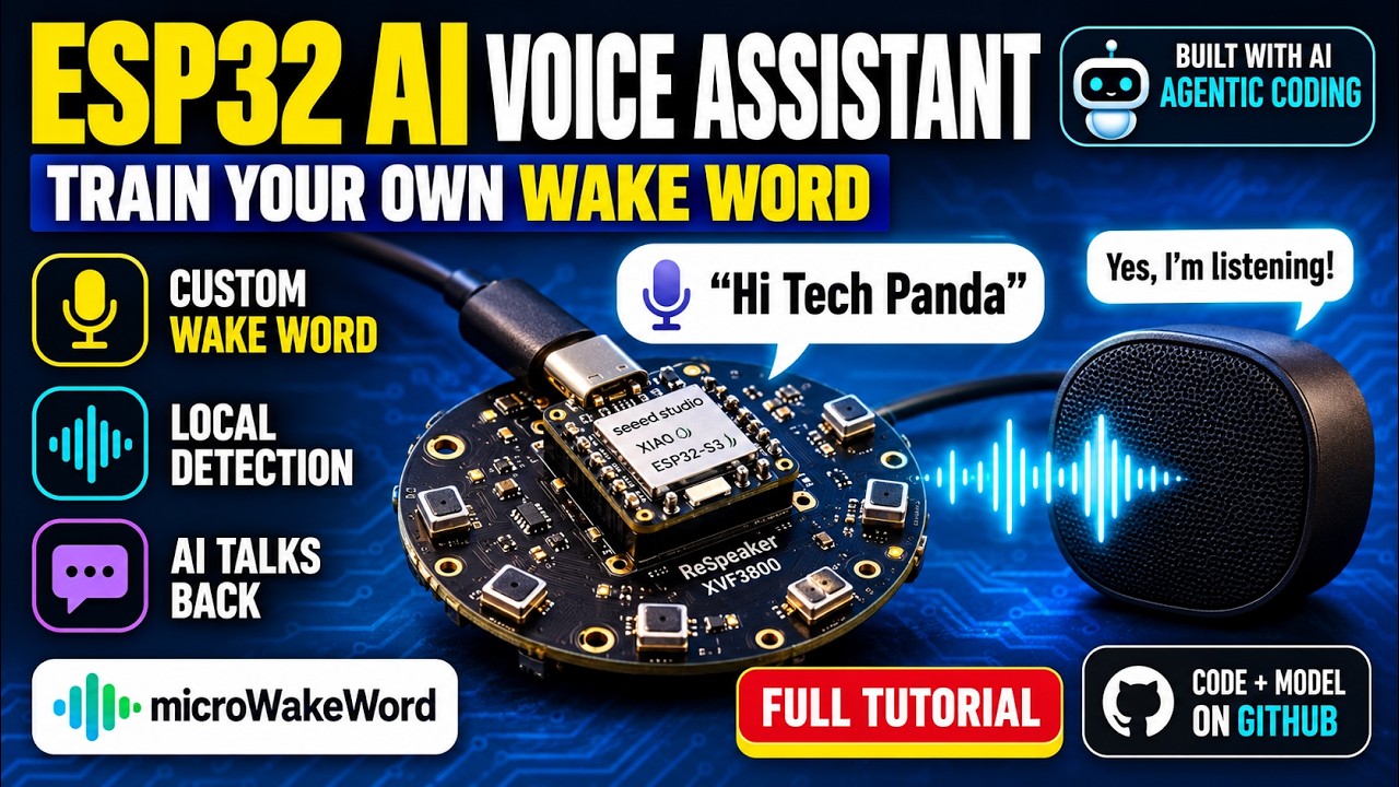 ESP32 AI Voice Assistant With a Custom Wake Word | Agentic Coding
