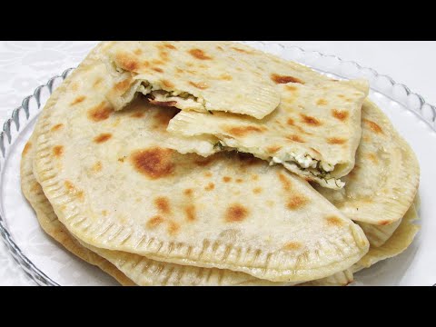 Просят добавки! Кутабы с Творогом - простое тесто на воде и начинка из творога. Готовим на сковороде
