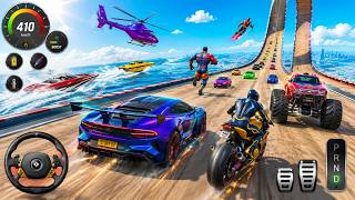 SuperHero Impossible GT Car Stunts Racing 3D - Superhero Car Mega Ramp Driving Tracks - GamePlay screenshot 2