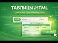 HTML таблицы создание и оформление данных