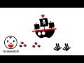 Baby Sensory - Black White Red Animation - Sleepy Time Set Sail to Dreamland (Put baby to sleep)