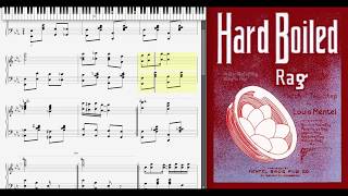 Hard Boiled Rag by Louis Mentel (1914, Ragtime piano) chords