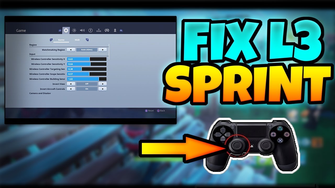 HOW TO FIX L3 SPRINT BUTTON (Console/Fortnite) - YouTube
