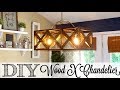 DIY Wooden X Chandelier | The Look for Less Collab