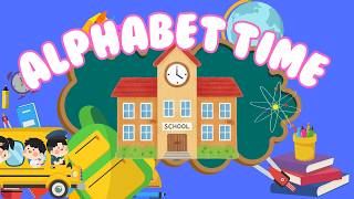 A–Z Alphabet Song | ABC Songs for Toddlers | Capital &amp; Small Colorful Letters