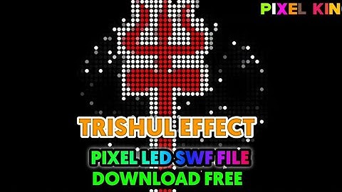 Trishul Effect | Download Free | Pixel Led Light Design | Led Edit Effect