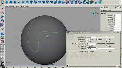 NURBS Offset Curve on Surface