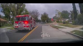 Glendale FD Engine 27 Responding to Report of Vehicle Fire