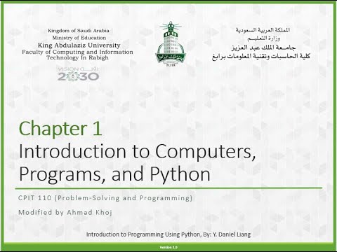 Chapter 1 Introduction to Computers, Programs, and Python - YouTube