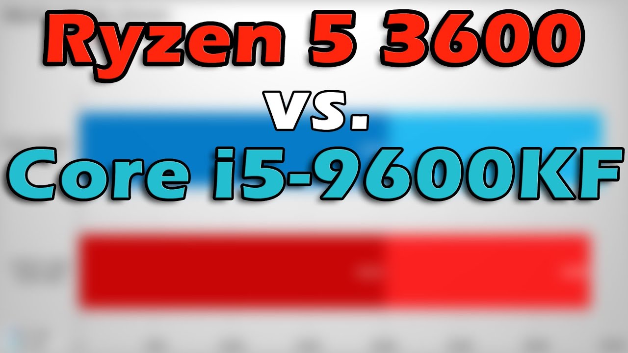 Permanent affix opzettelijk Ryzen 5 3600 vs. i5-9600KF: Any Difference? - Side-By-Side Comparison With  RX 5700 XT - YouTube