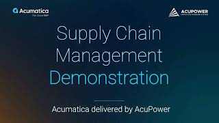 Acumatica Cloud ERP. Supply Chain Management Demo: MRP, Purchasing & Order Orchestration screenshot 3