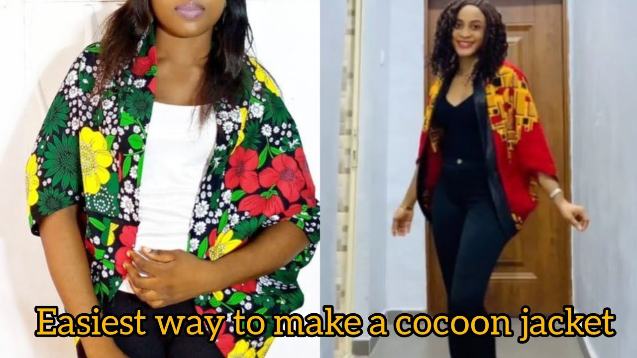 How to cut and sew a cocoon jacket | Easiest method
