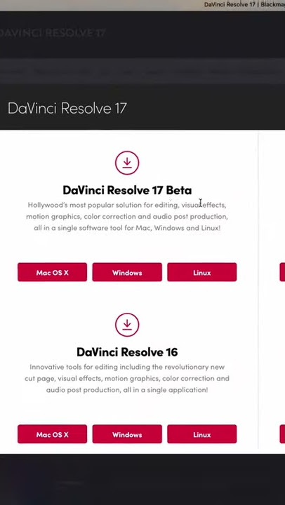 How to DOWNLOAD DAVINCI RESOLVE for FREE on windows, mac os, linux and WHY THE FREE VERSION SUCKS!!!