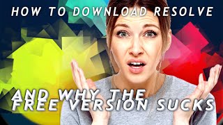 How to DOWNLOAD DAVINCI RESOLVE for FREE on windows, mac os, linux and WHY THE FREE VERSION SUCKS!!! screenshot 2