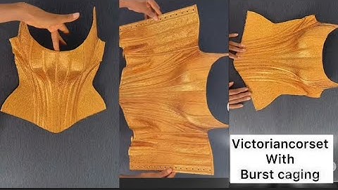 HOE JE EEN VICTORIAANS KORSET MET BURST CAGING KNIPT EN NAAIT #victoriaanskorset #viraal #hoe