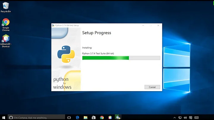 How to install Python 3.7.4 on Windows 10