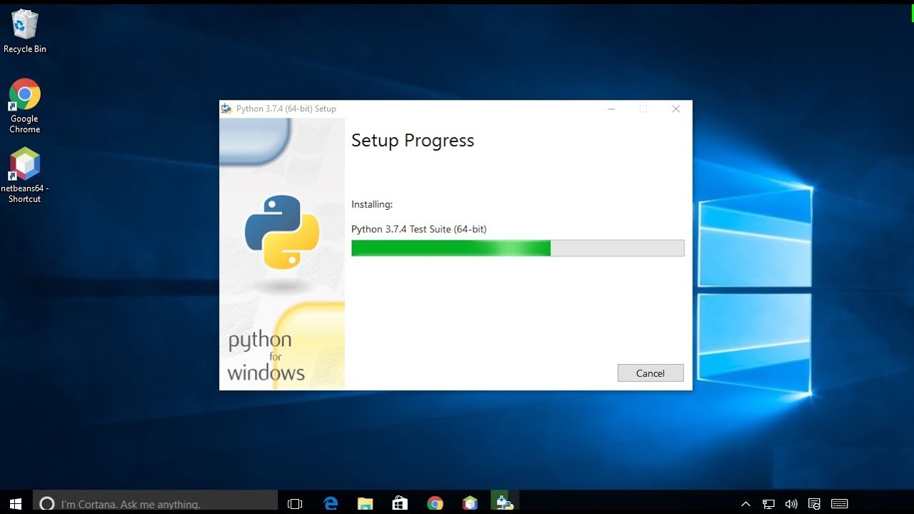 how to download and install python on windows 10