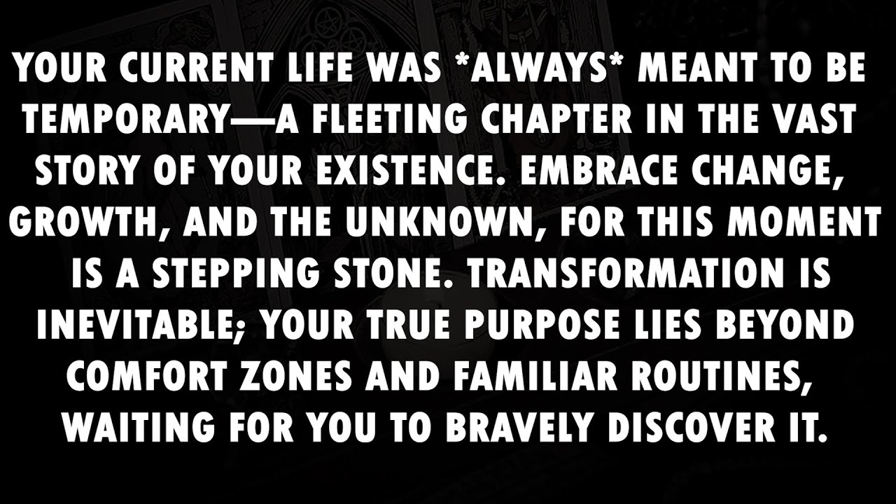 «Правда о том, что жизнь временна — примите перемены»