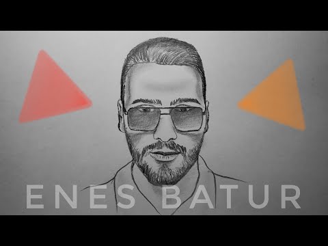 ENES BATUR Portre Karakalem Çizimi | YouTuber #1