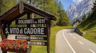 Cycling the Most Beautiful Route in the Dolomites 🇮🇹 | 4K Nature Ride | No Music | Slow TV
