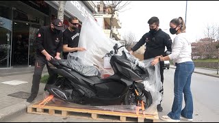 unboxing the new 2021 SYM JET X 125cc scooter