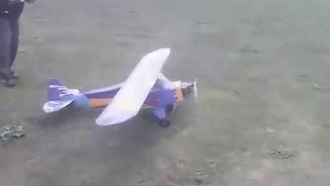 Первый полёт. мотор NGH 35cc