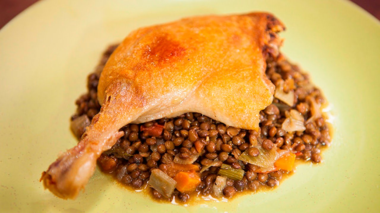 Breville sous vide duck with lentil ragu on Everyday Gourmet -