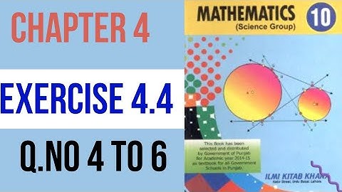 Exercise 4.4  part 2 Chapter 4 I Class 10 Maths  I by Sheikh Anique