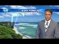 Sunday Weather Forecast | Breezy weather continues with no threat from Tropical Storm Genevieve