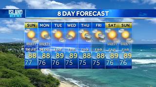 Sunday Weather Forecast | Breezy weather continues with no threat from Tropical Storm Genevieve
