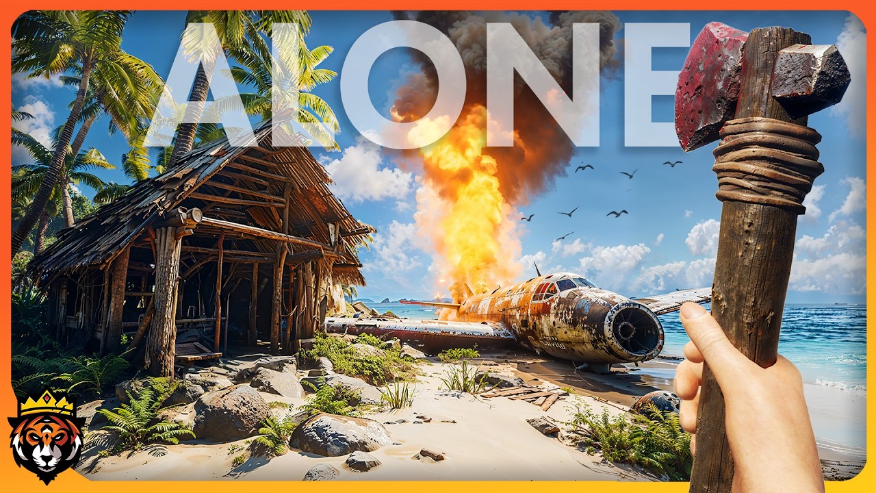 Surviving ALONE in this New Brutal Island Survival Game...