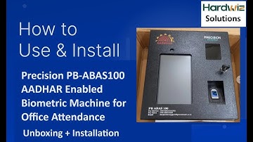 Precision Biometric PB ABS 100 Installation | Aadhaar Biometric Attendance System | Mantra MFTAB 4G
