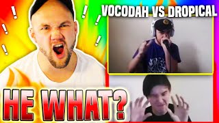 VOCODAH VS DROPICAL | Online World Beatbox Championship Solo Battle BEATBOX REACTION! 