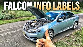 Ford Falcon VIN, Paint Code, Tyre & Engine Type Locations Vehicle Identification (XR6 XR8 G6)