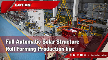 Full Automatic Solar Structure Roll Forming Production line | High Speed  Solar Mounting Fram