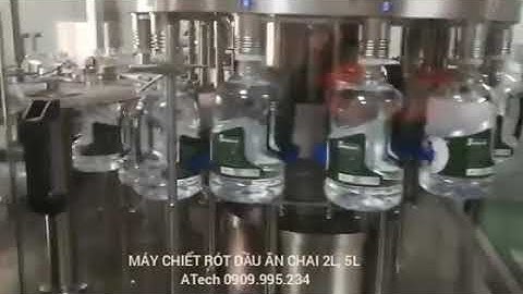 Máy chiết rót đóng chai DẦU ĂN