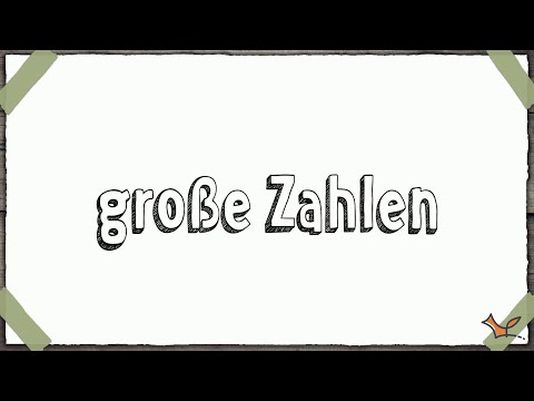 Große Zahlen - Tausend, Million, Milliarde, Billion - Mathematik (Wortschatz)