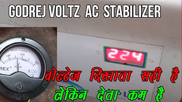 godrej ac stabilizer low volt output problem