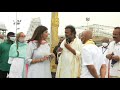 Mohan Babu, Manchu Lakshmi offer prayers at Tirumala; praise TTD