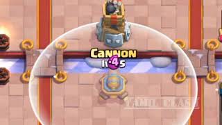 LEVEL 15 cannon vs LEVEL 1 BOMB TOWER 💣 ■CANNON IS OP■#clashroyale #level14