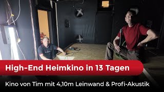 High-End Heimkino in 13 Tagen: Kino von Tim mit 4,10m Leinwand & Profi-Akustik | GROBI.TV vor Ort