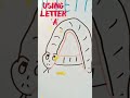 Creative drawing using letter a kids zone