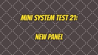 Celebrity New! Mini system test 21 (new panel!) [SXL-EX] Wealth