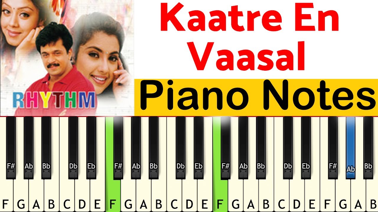 Kaatre En Vaasal-Keyboard(Tutorial) | Rhythm | Nishanth Babu