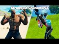 Which Character is the Strongest in a Mythic Bosses & NPC Tournament?? - Fortnite Experiments
