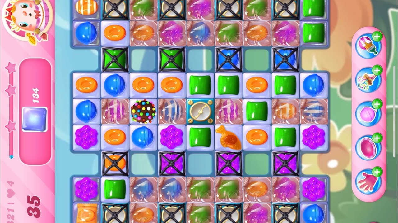 Candy Crush Saga GamePlay Gaming Level 1821 YouTube