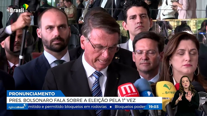 Bolsonaro fala sobre a eleição pela 1ª vez